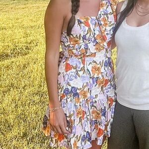 Adelyn Rae one shoulder mini dress xs, wore only ONE for 2 hours. Like new